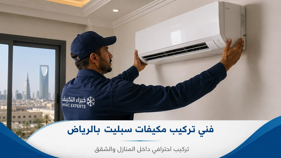 تركيب مكيفات 1 فني تركيب مكيفات سبليت بالرياض يركب وحدة داخلية